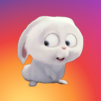 Rabbit Snowball WASticker