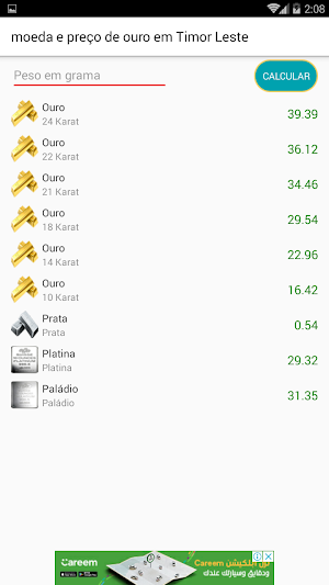 Moeda e Preço do Ouro em Timor Leste Screenshot 3