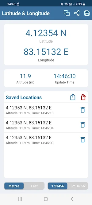 Latitude & Longitude Offline Screenshot 0