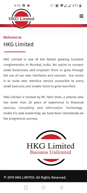 HKG Limited Screenshot 0