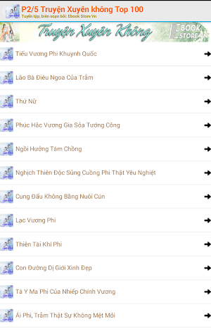 Truyện Xuyên Không Top 100 Phần 2/5 Screenshot 2