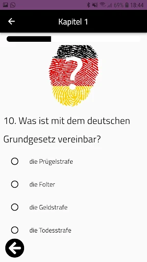 Einbürgerungstest 2022 Screenshot 1