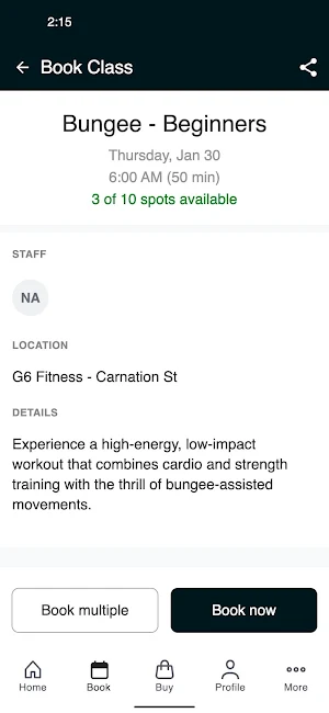 G6 Fitness Screenshot 2