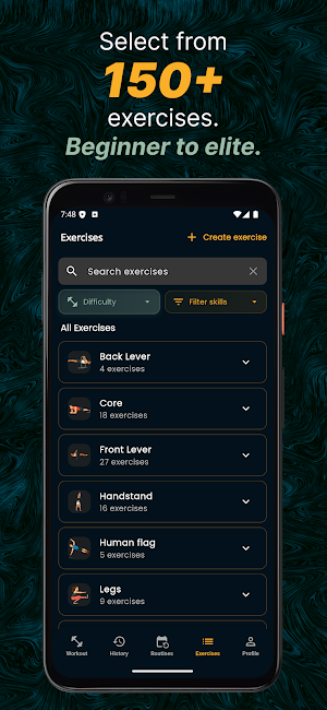 Calisthenics Tracker Screenshot 1