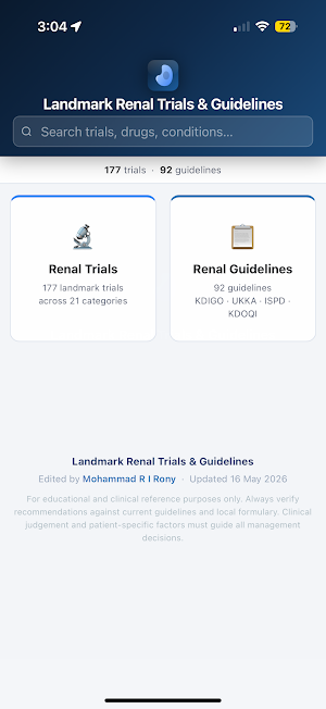 Renal Trials & Guidelines Screenshot 0