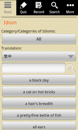 English Grammar - Idiom Screenshot 0