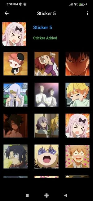 cute baby anime stickers Whats Screenshot 3
