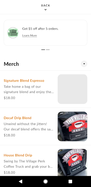 Café Perk Screenshot 2