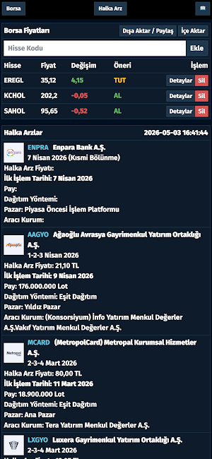 Borsa Pro Screenshot 0