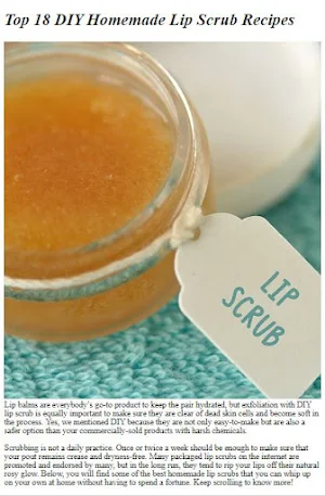 DIY Homemade Lip Scrub Recipes Screenshot 1
