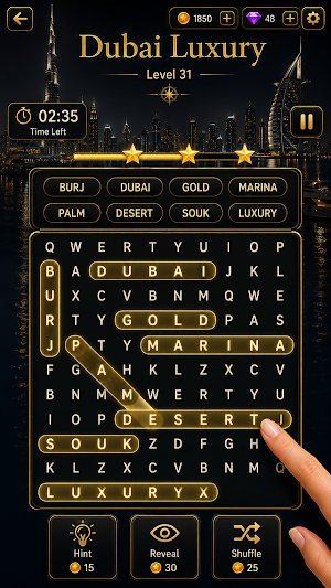 Word Search Puzzle : WordGlow Screenshot 0