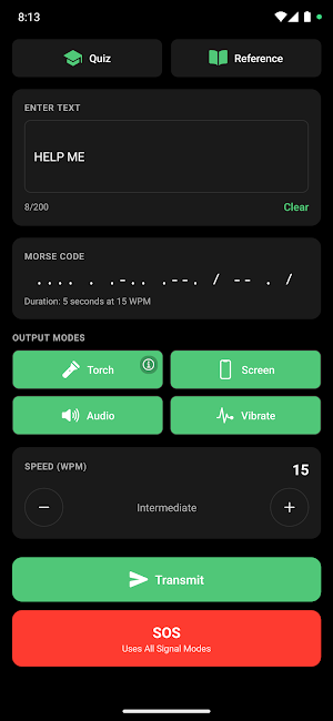 MorseBlink Screenshot 1