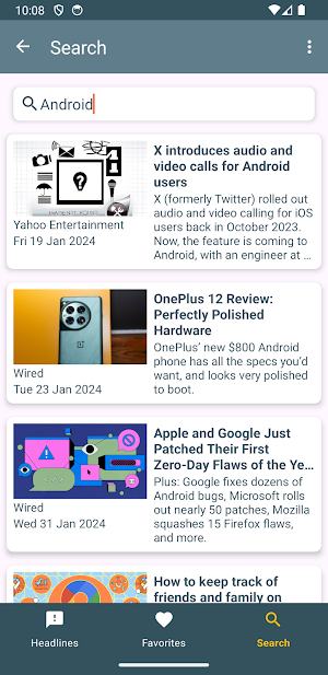 NewsHub Screenshot 2