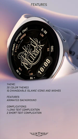 Islamic Watch Face 127 Screenshot 3