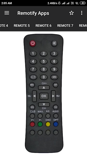 GTPL Remote Control (15 in 1) Screenshot 2