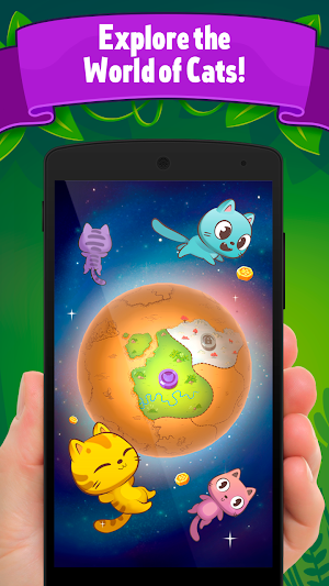 Cute Cat Merge & Collect: Lost Relic Hunt Game Screenshot 0