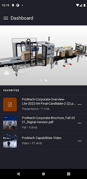 ProMach DPG Partner Center Screenshot 2