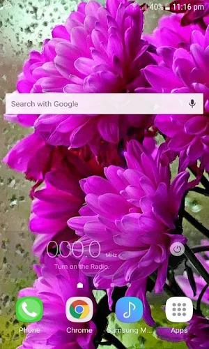 Shiny Flowers Live Wallpaper Screenshot 1
