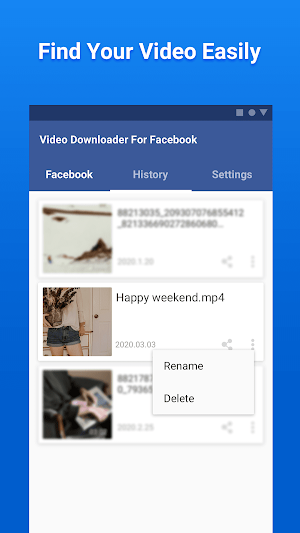 Video Downloader for Facebook Screenshot 2