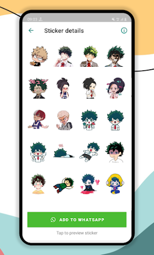 MHA Stickers Screenshot 2