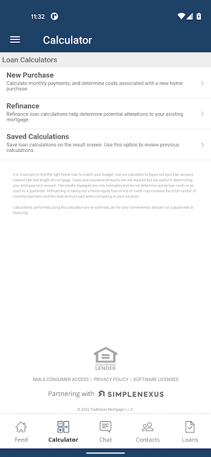 Trailblazer Mortgage Screenshot 1