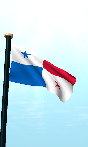 Panama Flag 3D Live Wallpaper Screenshot 1