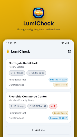 LumiCheck: Emergency Lighting Screenshot 0