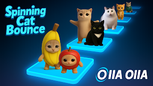 Spinning Cat Bounce: OIIA OIIA Screenshot 0