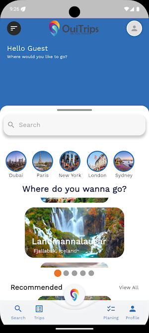 OuiTrips Screenshot 0