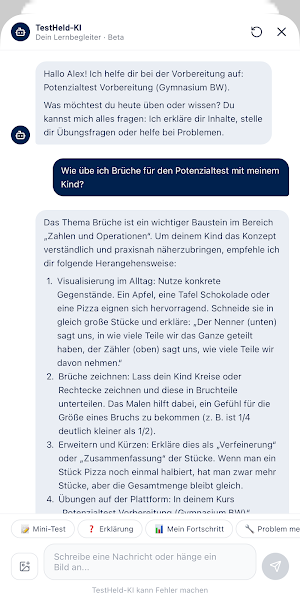 Potenzialtest Vorbereitung Screenshot 3