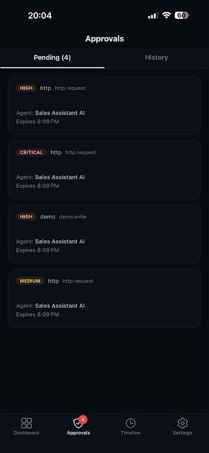 Agentlock: AI Agent Security Screenshot 1