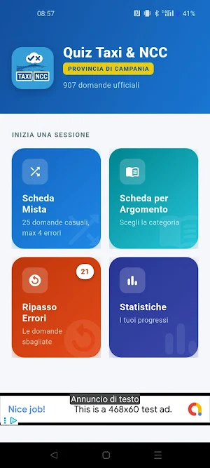 Quiz Taxi & NCC Campania Screenshot 0