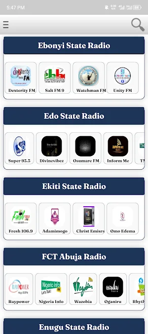 Nigeria Radio - FM/AM Stations Screenshot 2