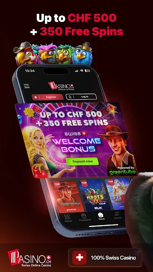 PASINO.ch Swiss Online Casino Screenshot 0