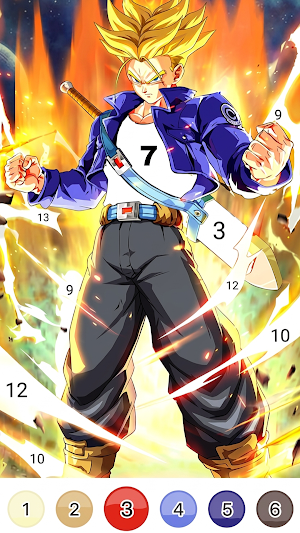 Anime Coloring Color Fan Game Screenshot 0