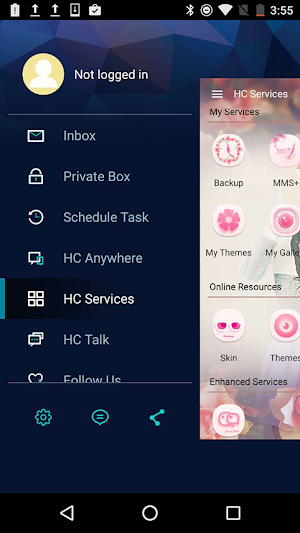 Handcent Skin (Meet you) Screenshot 1