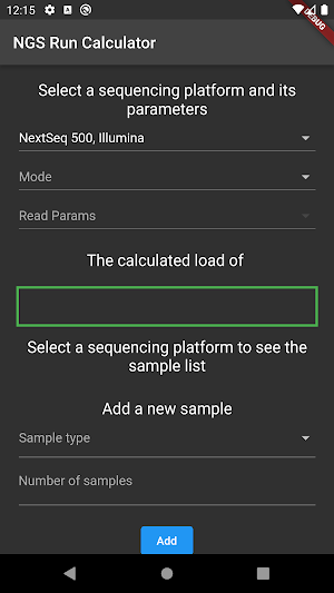 NGS Run Calculator Screenshot 1