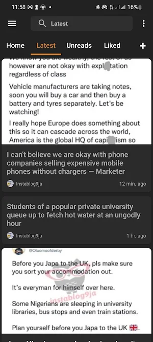 Instablog 9ja App Screenshot 0