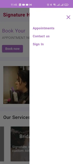 Signature Hair Design Screenshot 2