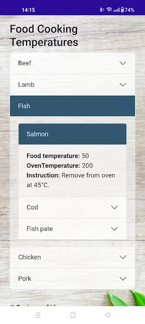 FoodTemps Screenshot 2