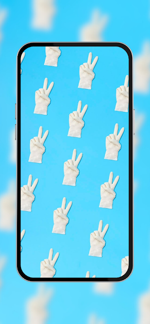 Preppy Blue Wallpaper Screenshot 3