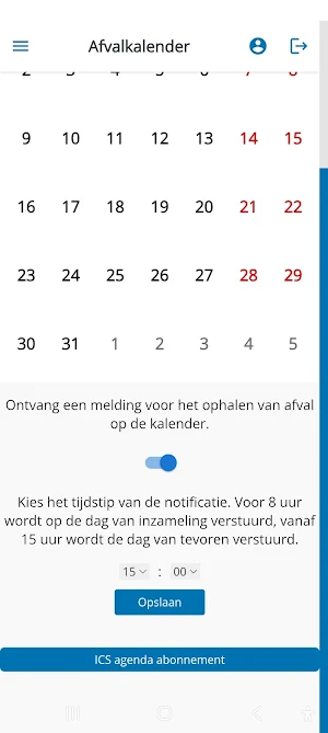 Afval-app Maassluis Screenshot 2