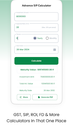 Loan Emi Calculator Screenshot 3