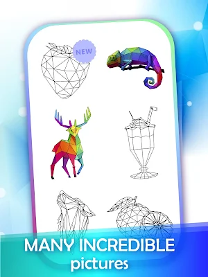 Poly Art Magic Diamond Coloring Book Screenshot 3