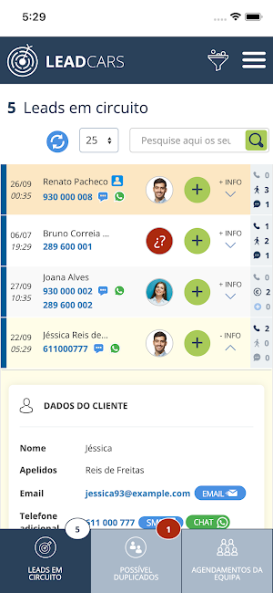 LeadCars para mobile Screenshot 1