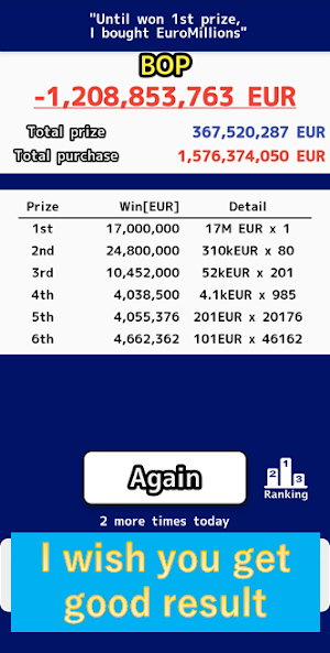 Until won 1st prize,I bought E Screenshot 1