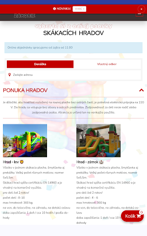 Skákacie Hrady Záhorie Screenshot 2