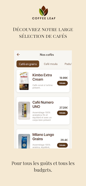 CoffeeLeaf Screenshot 2