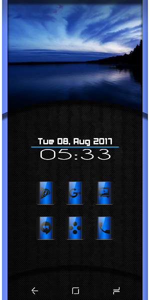 Carter Blue Black Icon Pack Screenshot 0