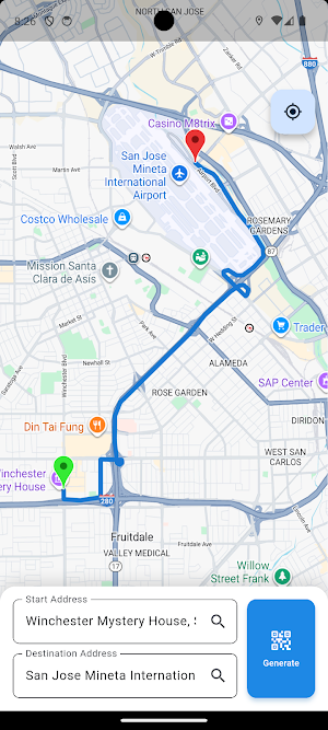 Route Share QR Screenshot 1